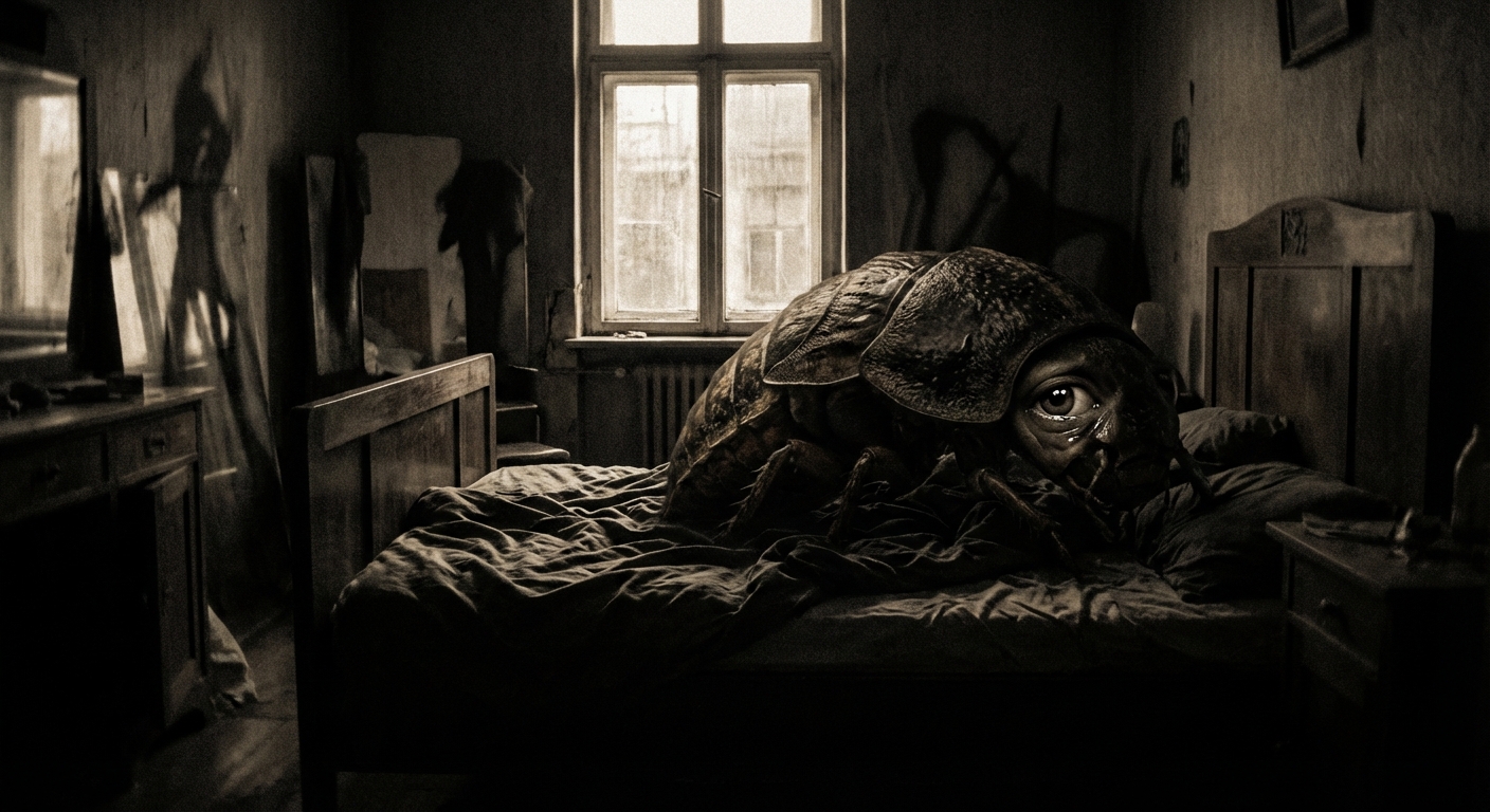 AI visualization of Gregor Samsa from The Metamorphosis