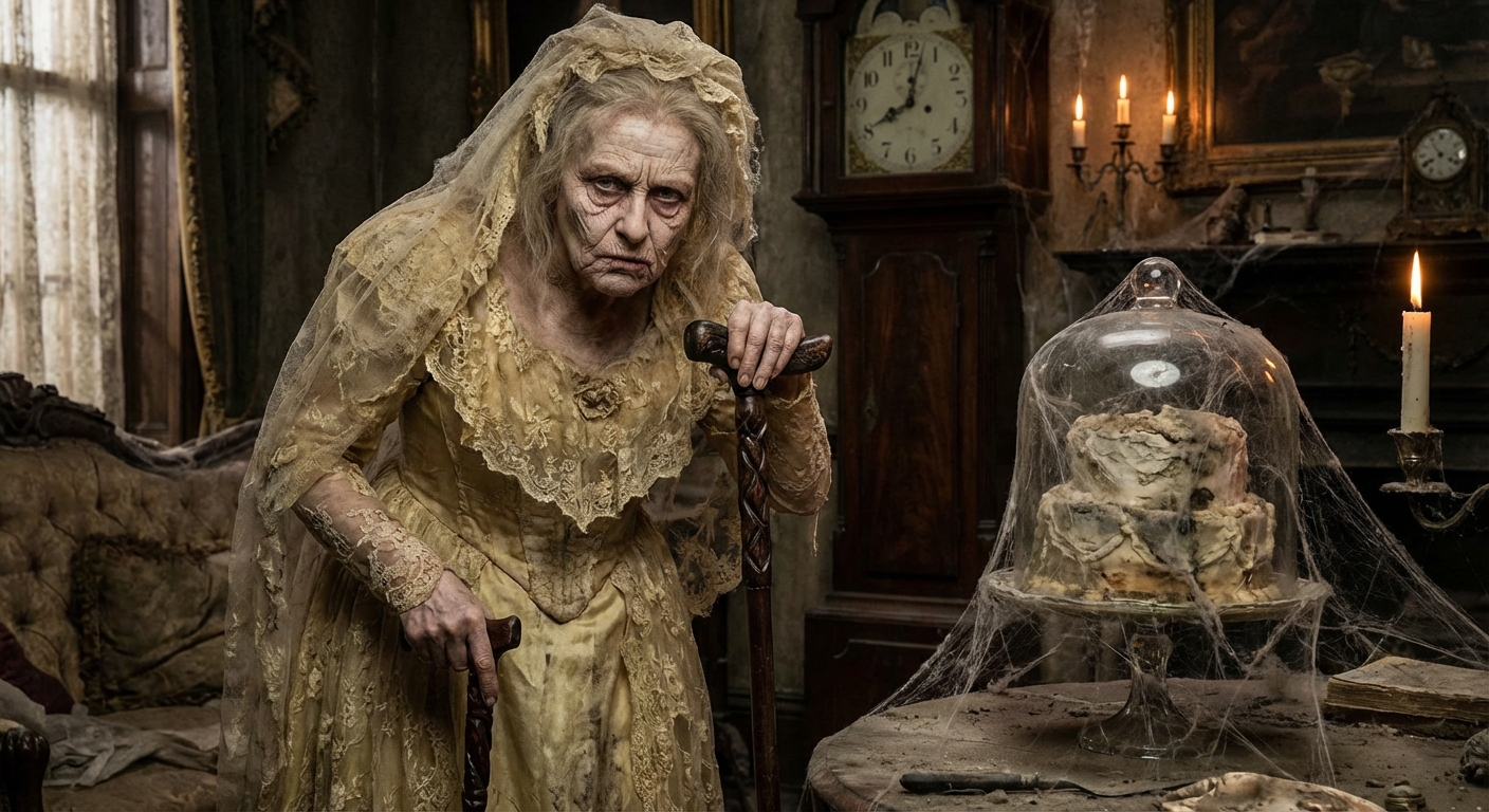 AI visualization of Miss Havisham from Great Expectations