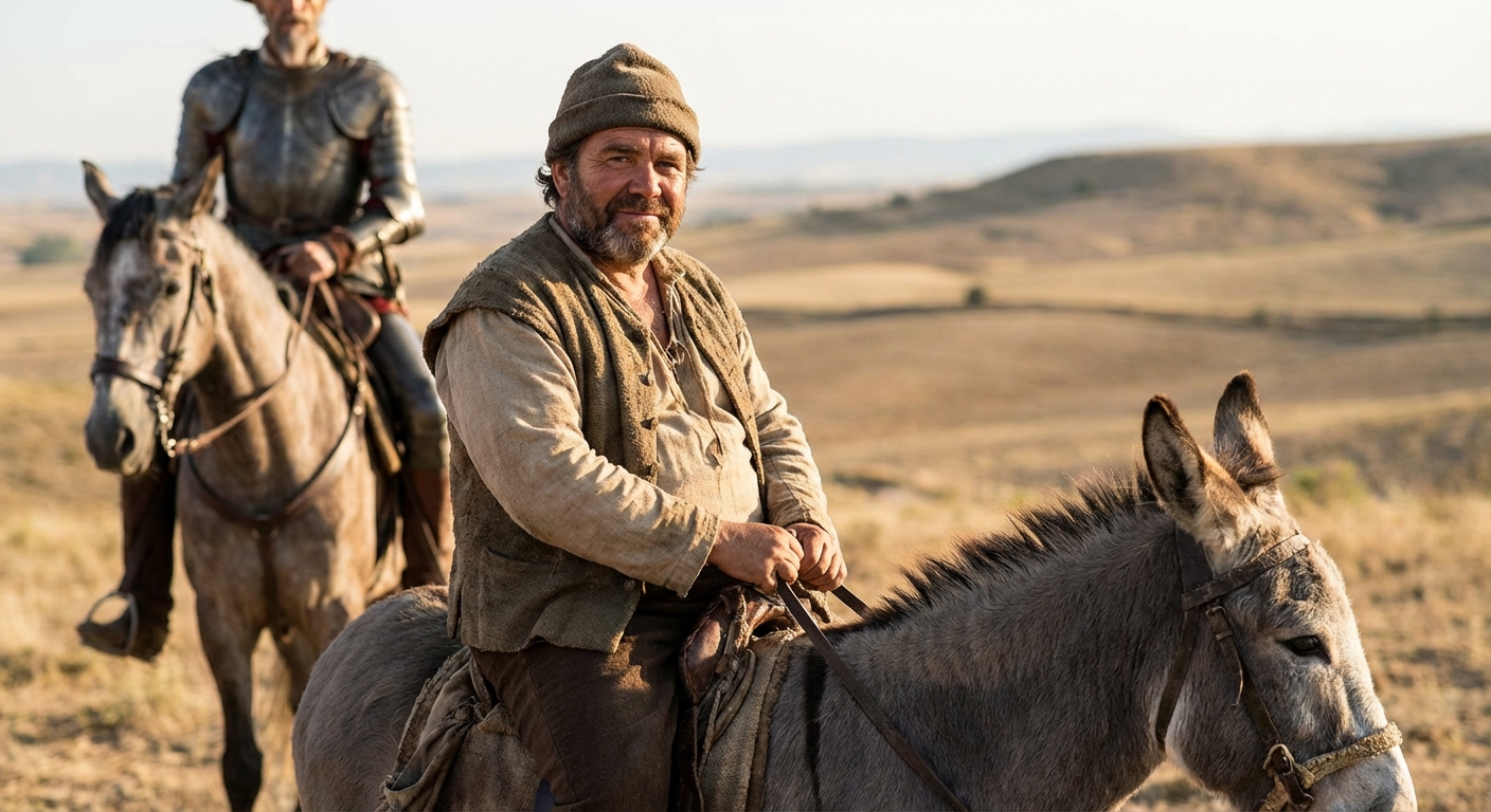 AI visualization of Sancho Panza from Don Quixote