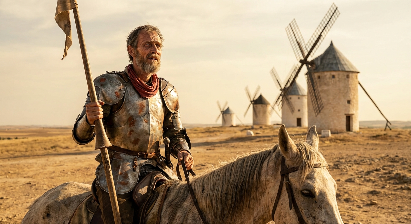 AI visualization of Don Quixote from Don Quixote