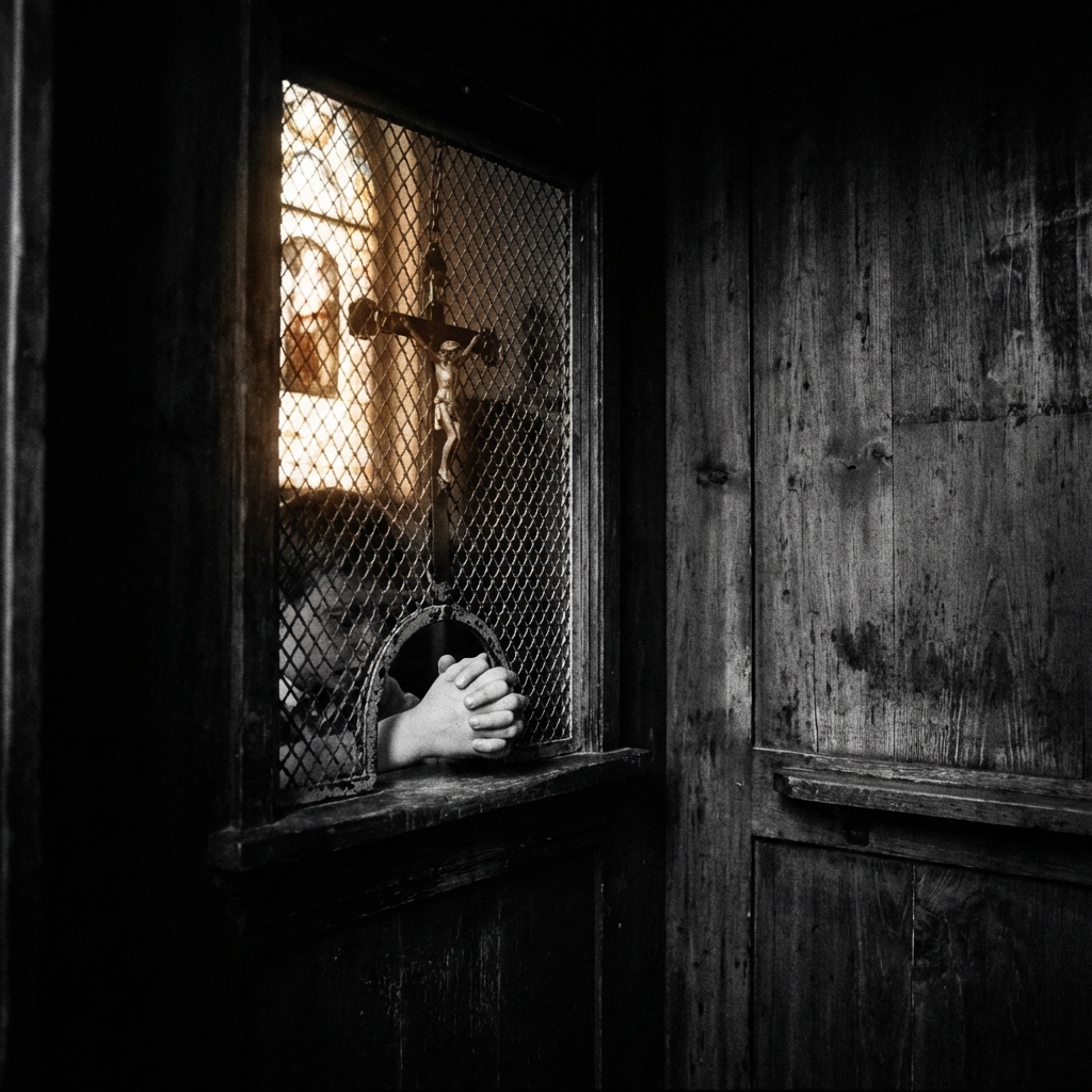 AI visualization of First Confession from A Portrait of the Artist as a Young Man