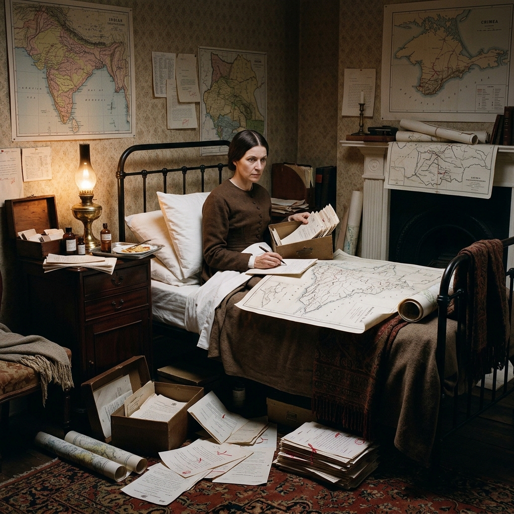 AI visualization of Nightingale's War Room from Eminent Victorians