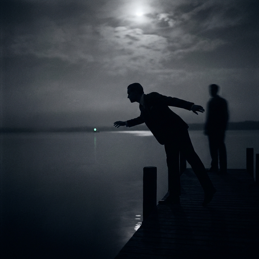 AI visualization of Green Light at the End of Daisy's Dock from The Great Gatsby
