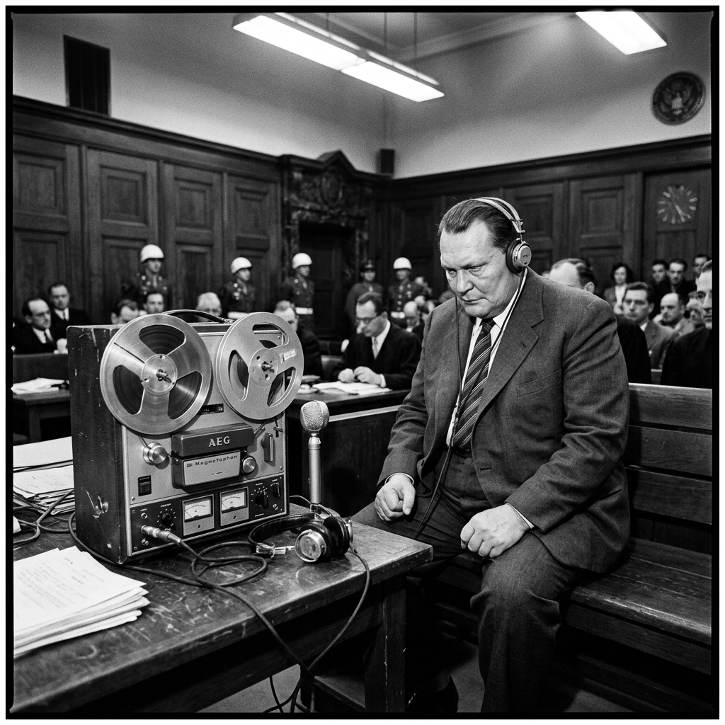 AI visualization of Göring's Wiretapped Calls from The Order of the Day