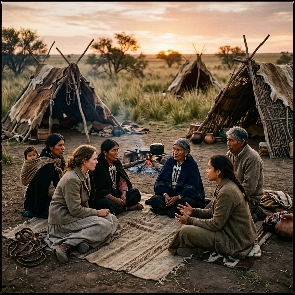 AI visualization of Indigenous Encounter from The Adventures of China Iron